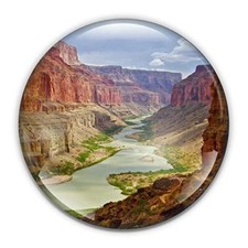 Grand Canyon Paperweight in Gift Box, 3 Inch Crystal Dome, Perfect for House