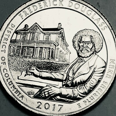 2017 P Washington quarter ATB Washington DC F Douglass from mint roll