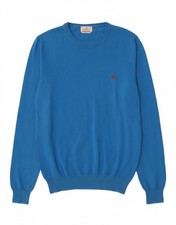 Maglione maglione girocollo uomo BROOKSFIELD IT 50 blu medio cotone DX14