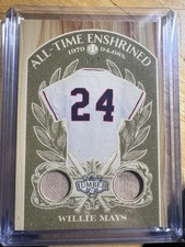 2025 Leaf Lumber All-Time Enshrined Willie Mays 1/1 Dual Bat Relic #AE-72