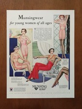 Vintage 1933 Munsingwear Sexy Thigh High Stoc...