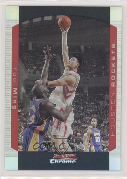 2004-05 Bowman Draft Chrome Refractor /300 Yao Ming #1 HOF
