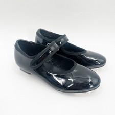 FREESTYLE By Danskin Tap Shoes Girls SZ 11 Black Dance Shoes Adjustable Strap