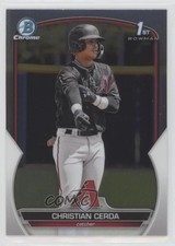 2023 Bowman Chrome Prospects Christian Cerda #BCP-56 0c6