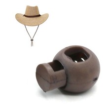 .Spring Cord Lock Single Hole End Round Fastener Buttons Slider Toggle Stopper