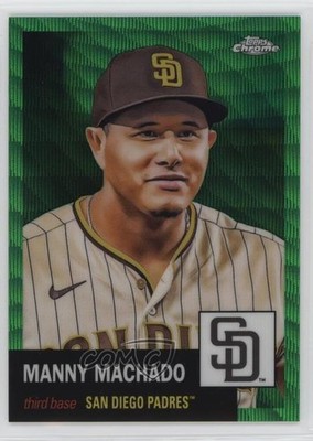 2022 Chrome Platinum Anniversary Green Wave Refractor 6/99 Manny Machado 1o6r