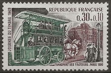N° 1589**  JOURNEE DU TIMBRE 1969