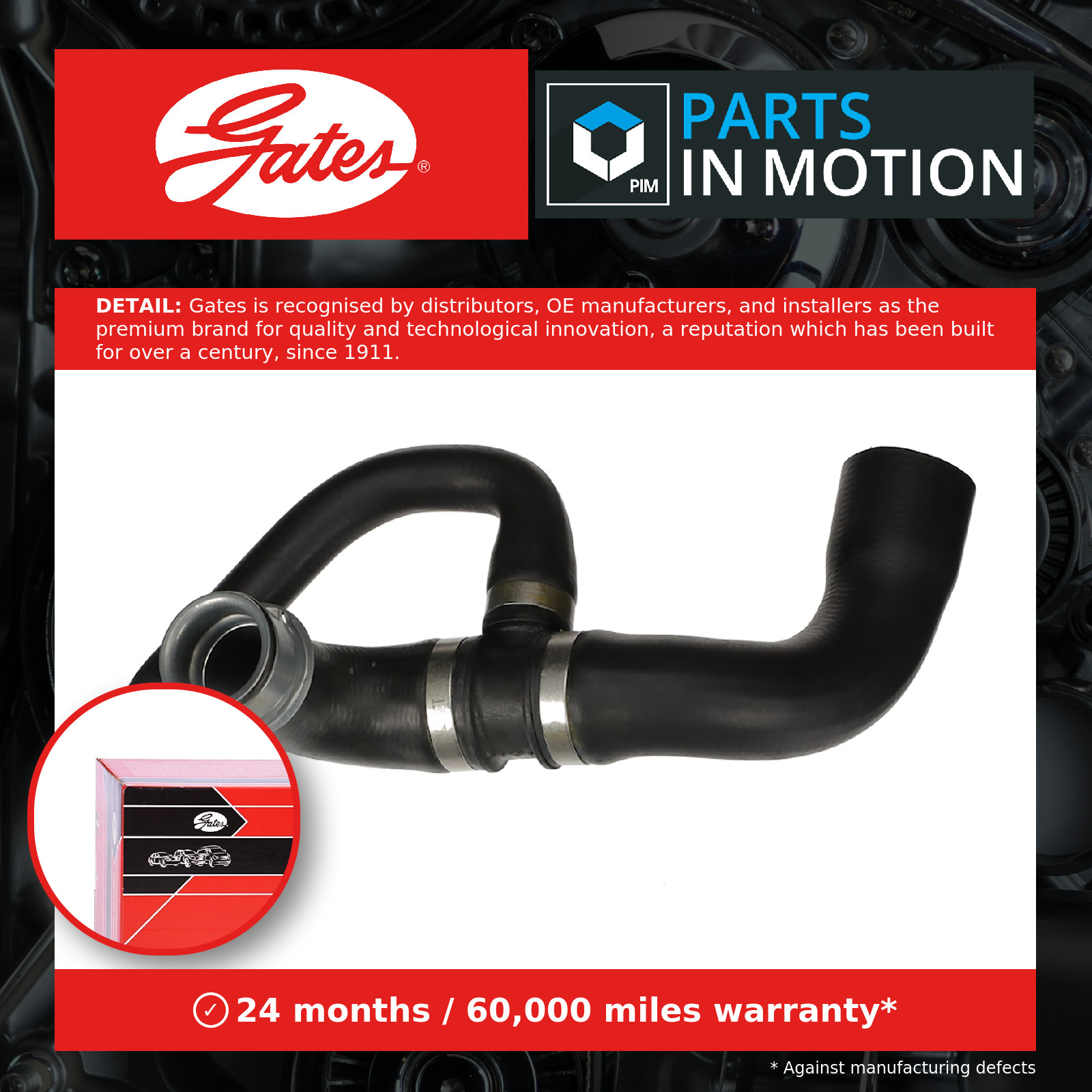 Lower GATES-OE 05-3383 Radiator Hose for MERCEDES-BENZ - Image 15