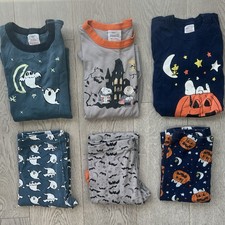 Hanna Andersson 150/US 12 KIDS Organic Cotton Kids Halloween Pajamas Set Of 3