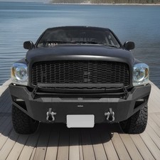 Fit 2006 2007 2008 Dodge Ram 1500 Front Bumper Wwinch Plate Lights D-rings