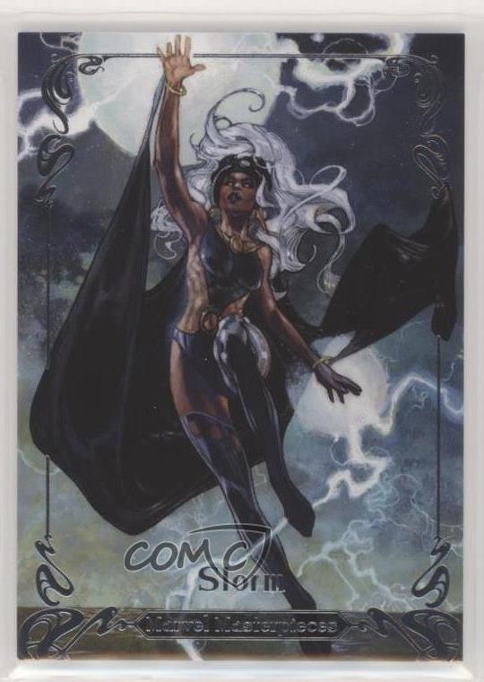 2018 Upper Deck Marvel Masterpieces Level 3 356/999 Storm #67 f9s