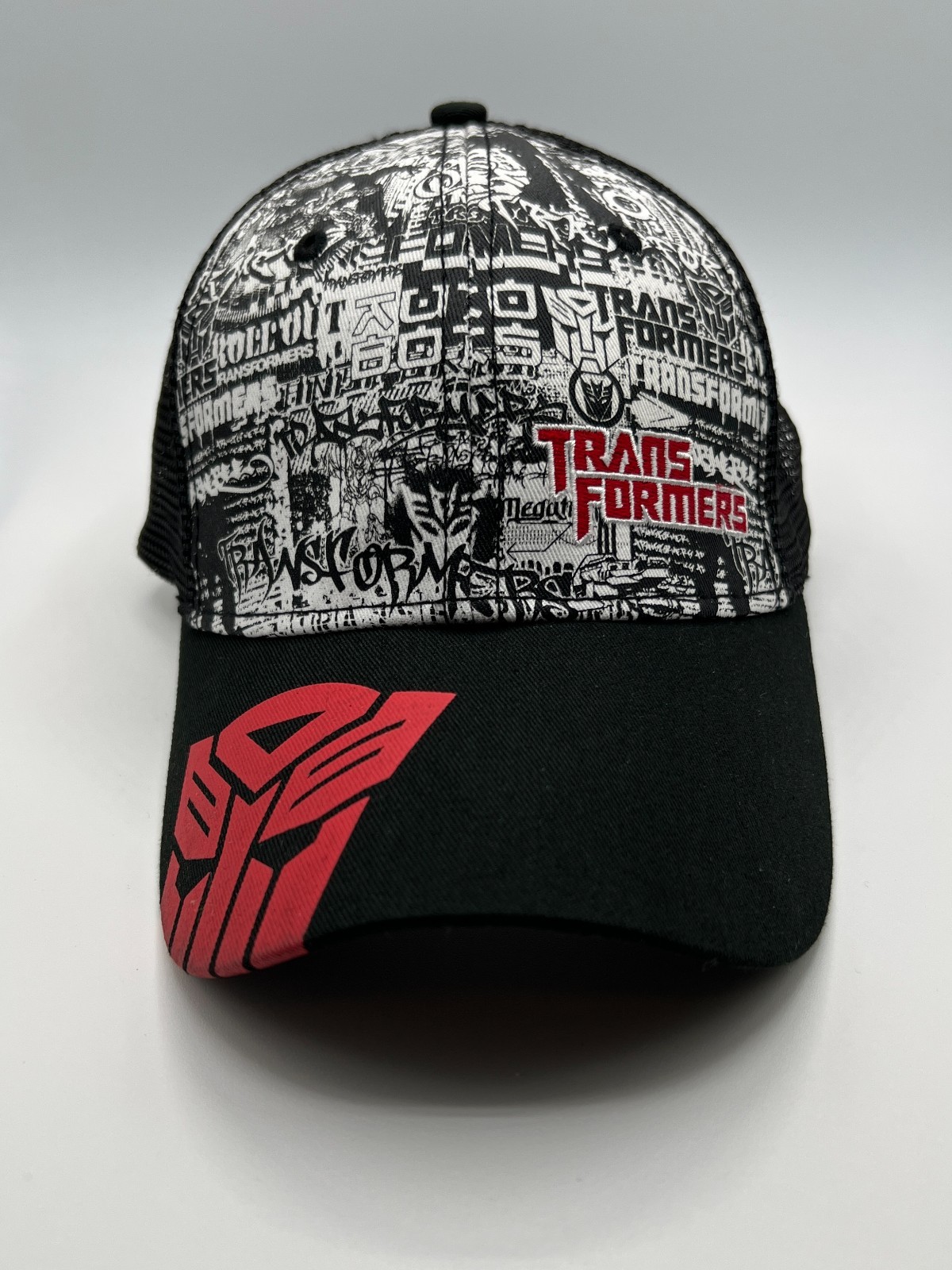 Transformers Universal Studios Hat Black Red Mesh… - image 1