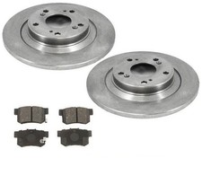 (2) Rear Brake Rotors & Ceramic Pads For Honda S2000 2000 2001 2004 2005 2009