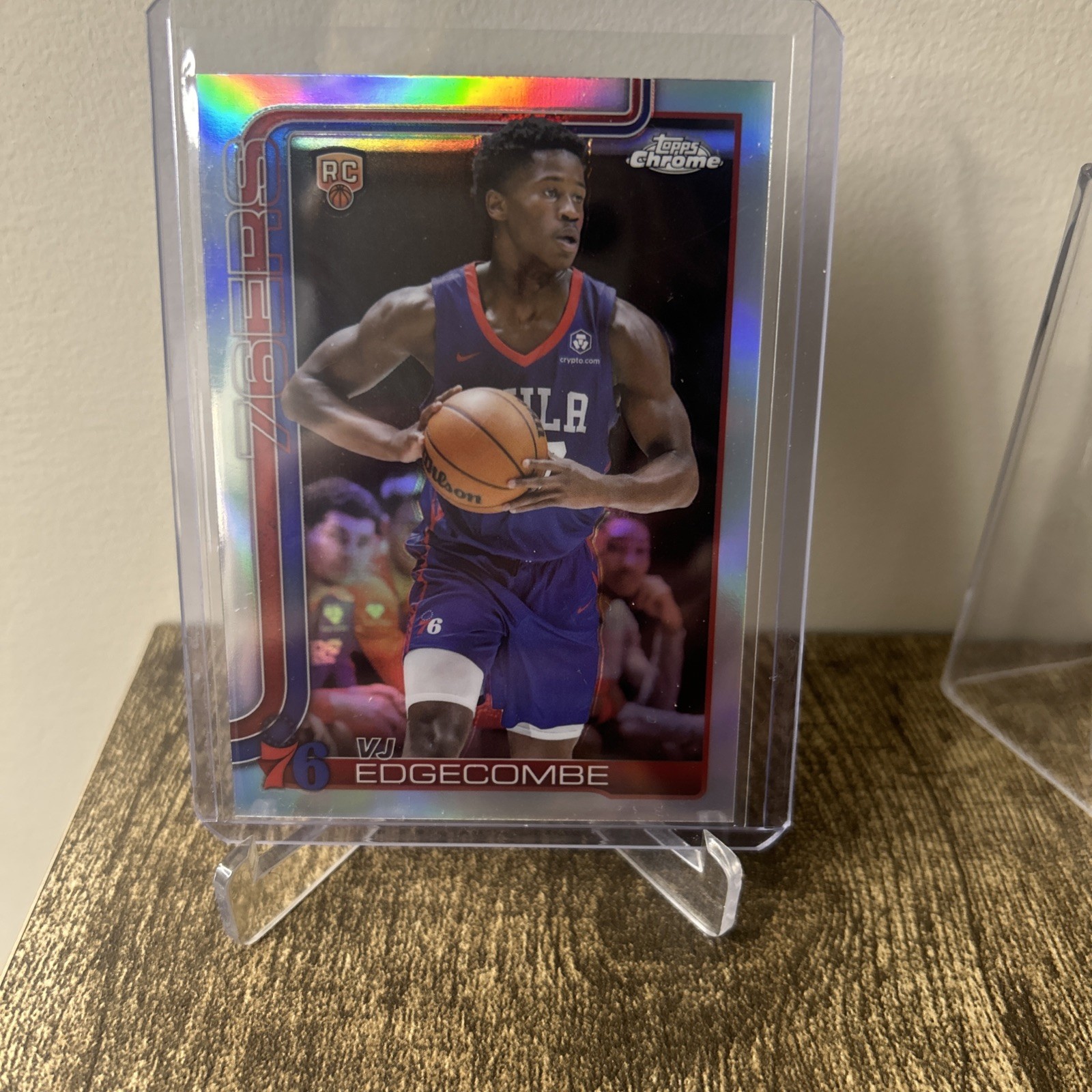 2025 Topps Chrome Basketball #253 VJ Edgecombe Refractor Rookie RC (FL)