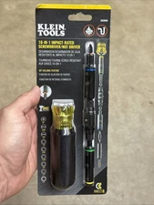 Klein Tools KNECT 32528HD 10-In-1 Impact Screwdriver/Nut Driver Set With Handle