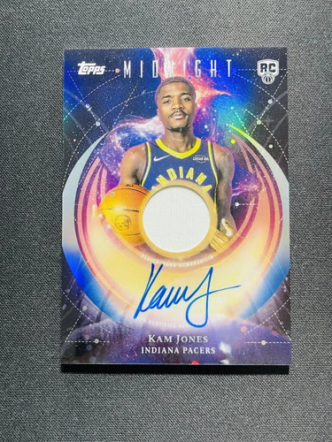 2025-26 Topps Midnight Auto Relic RPA PW Kam Jones RC #RJA-KIO Pacers XV44