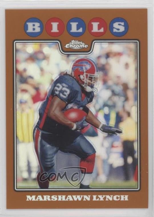 2008 Topps Chrome Copper Refractor 243/425 Marshawn Lynch #TC48 th1