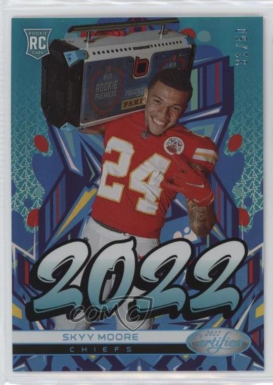 2022 Certified 2022 Mirror Teal 31/50 Skyy Moore #2022-17 Rookie RC 4r3