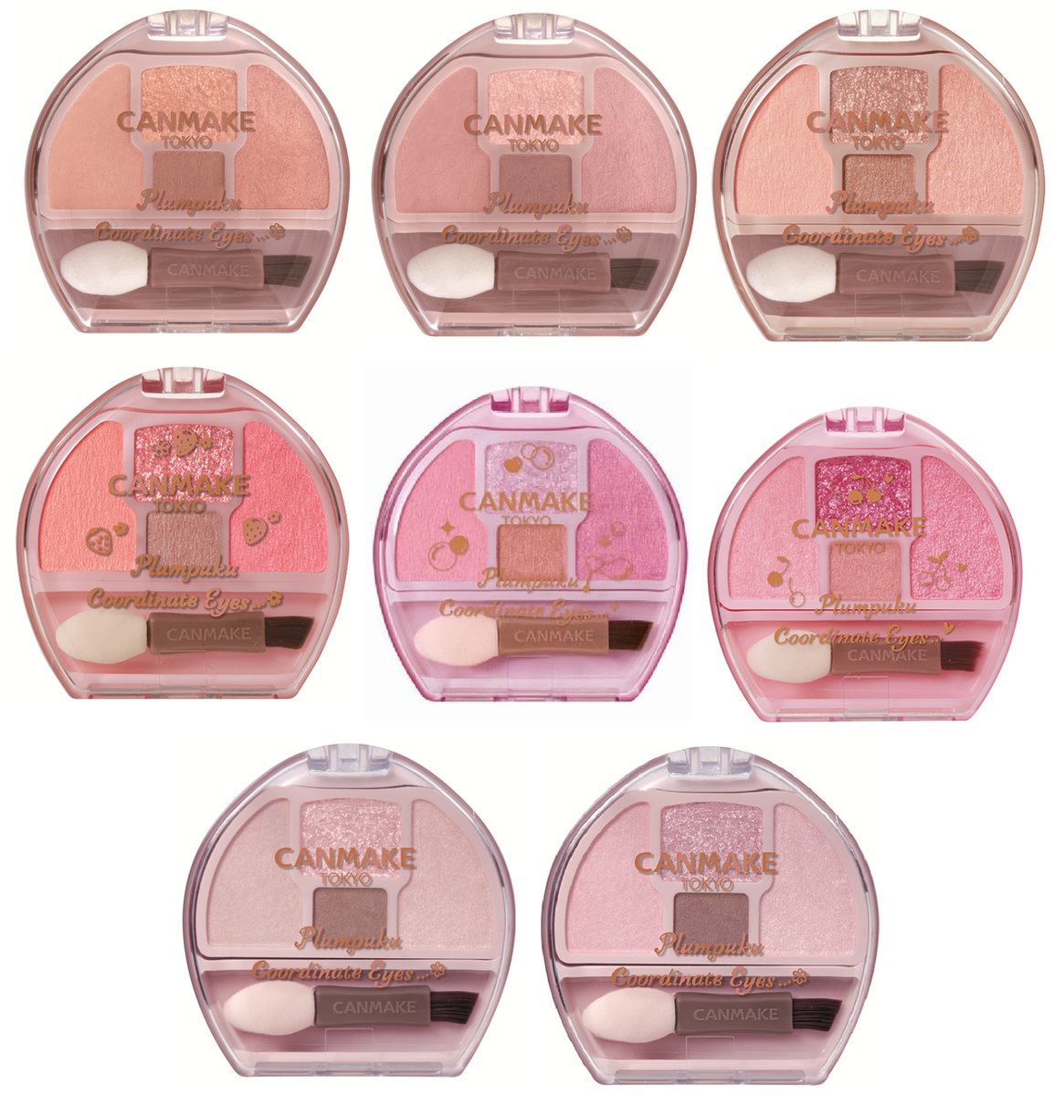 CANMAKE Plumpuku Coordination Eyes 8 Types Eyeshadow 【US STOCK