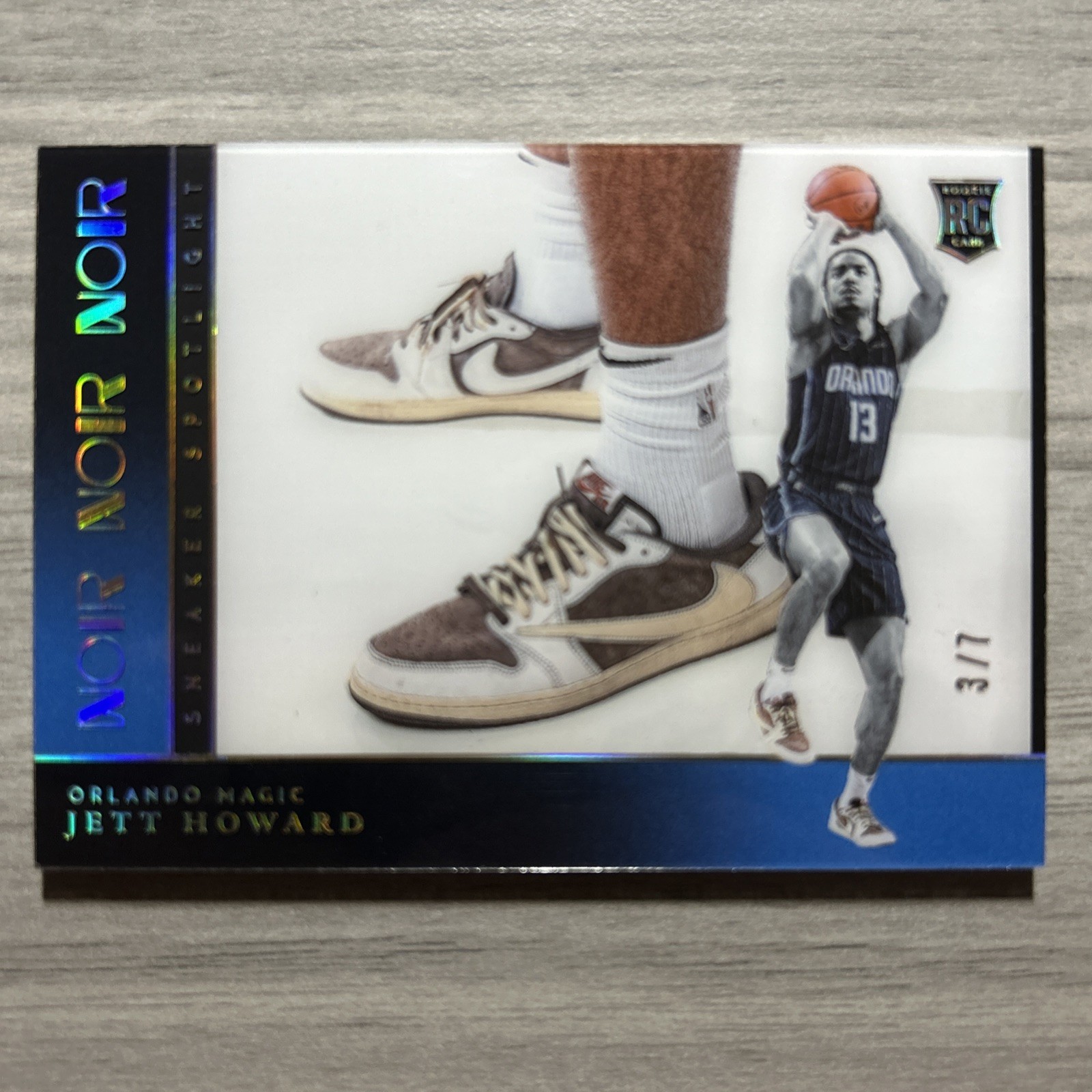 2023 Noir FOTL Sneaker Spotlight Jett Howard Rookie RC Travis Scott Gold #/7