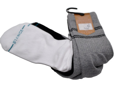 Stance Casual 3 pack Men's Black Gray White Cotton Blend Socks  Size L/9-13