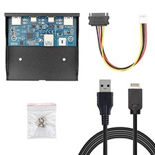 JSER USB 3.1 Front Panel Header 19Pin to USB-C USB 3.0 HUB 4 Ports Front Pa...