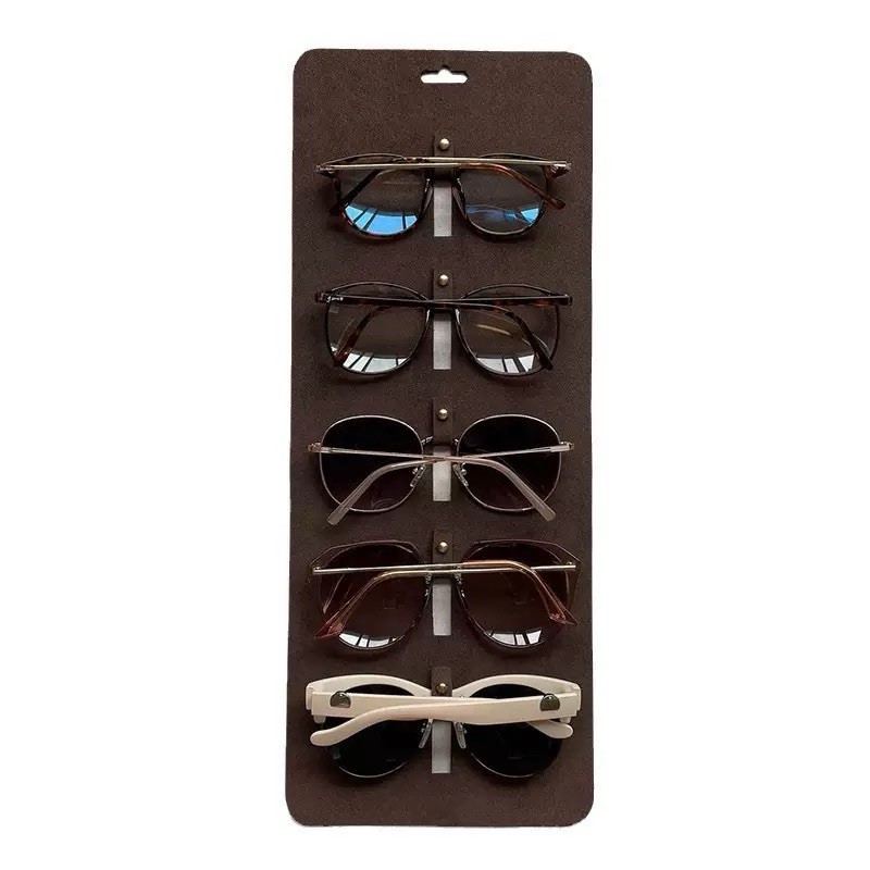 Sunglasses Storage Organizer, Eyeglasses Holder Display Rack, Wall Mounted Holde