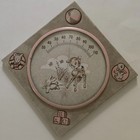 Vintage Baby Temp Wall Thermometer Rodan Creations 1969 Pink Nursery Baby Shower — photo 1