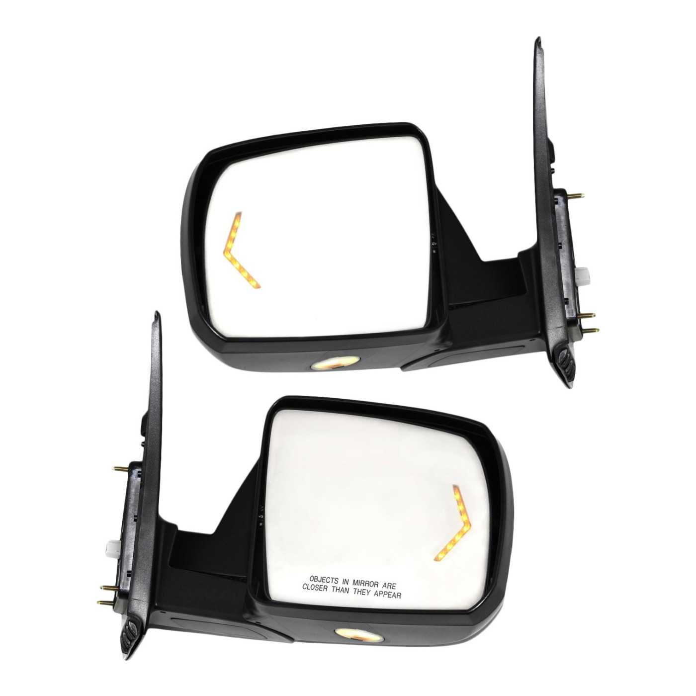 Mirror Power Folding Heated Memory Signal Chrome Pair Set for Tundra Sequoia NEW