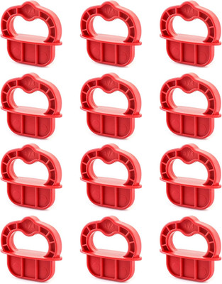 QWORK Deck Board Jig, 12 Pcs 1/4'' Gap Deck Board Spacer Rings for Pressure Treat