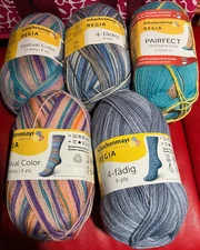 REGIA Festival Color, Pairfect, 4-fadig, Funky Stripes Color  Sock Yarn