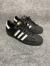 Adidas Superstar Black White Lace Up Casual Sneakers Retro OG EG4959 Men's Sz 11