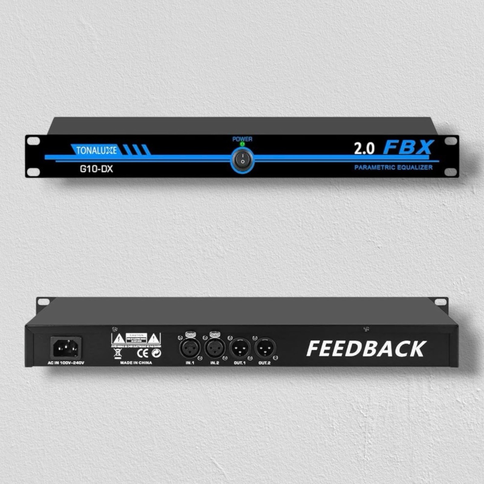 TONALUXE G10-DX-N Professional Feedback Suppressor & Eliminator 2-in-2