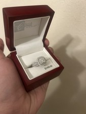 10K White Gold 5 grams Diamond Engagement Wedding Ring Set 3/4 CTTW size 8