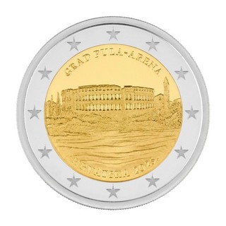 2€ Croazia 2025 Pula Arena PP – 5.000 ex. Astuccio e certificato