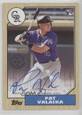 2017 Topps Update 1987 Rookies and Trades Auto Pat Valaika #87A-PV Auto 0br9