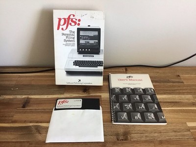 Vintage Apple II PFS Personal Filing System Software
