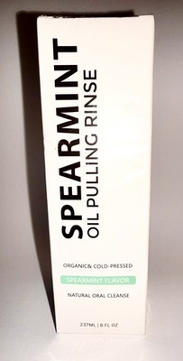 Spearmint Oil Pulling Rinse, Cold-Pressed Coconut Oil for Teeth, Mint Mouthwa...