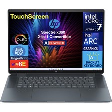 HP Spectre x360 16-aa0010ca 16" 2.8K Laptop, Ultra 7 155H 32GB 2TB Win11P