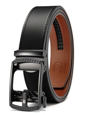 Mens Belt Leather Ratchet Belt - Customizable Fit, Effortless Style (35mm)