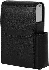 Porta Sigarette Con Porta Accendino, Portasigarette in Pelle PU Con Borsa Più Le