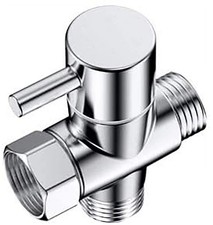 100 Solid Brass Shower Arm Diverter,G 1/2 3 Way Shower Diverter valve For Ha...