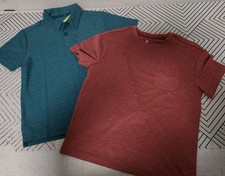 All In Motion Boys Mesh Tee Polo Shirt Size XS 4/5 LOT OF 2