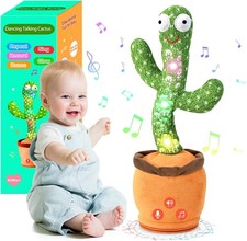 Dancing Talking Cactus Toy Mimicking Singing Recording Plush Gift for Toddlers
