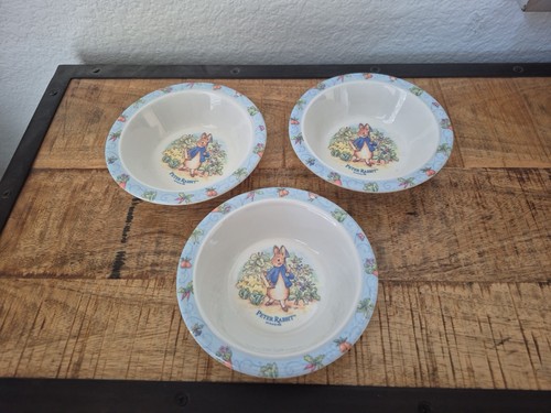 3 Eden Beatrix Potter Peter Rabbit Müslischalen Vintage 1996 Kindergastronomie - Bild 3 von 8