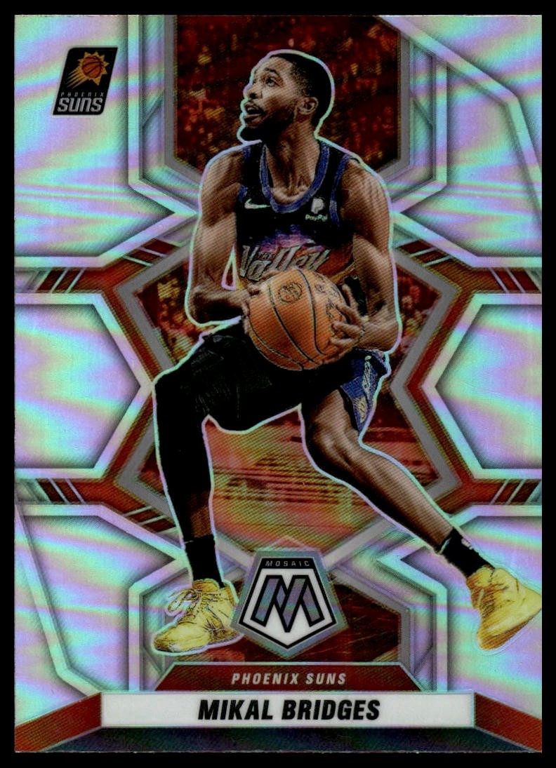 2021-22 Panini Mosaic Mikal Bridges #170 Silver