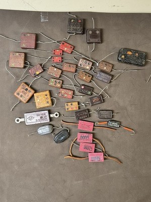 Vintage Domino Capacitor Lot Cornell Dubilier Micamold Color Code Radio Amp