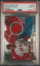 2019 Topps Fire Shohei Ohtani Jersey Patch Relics #FR-SO PSA 10 Rare Low POP