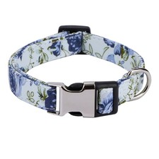 Girl Dog Collar for Small Medium Large Dogs, Cotton Pet Collar, Flowers Daisy...