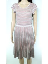 EMPORIO ARMANI Womens Pink Pullover Styling Sleeveless Fit + Flare Dress 40